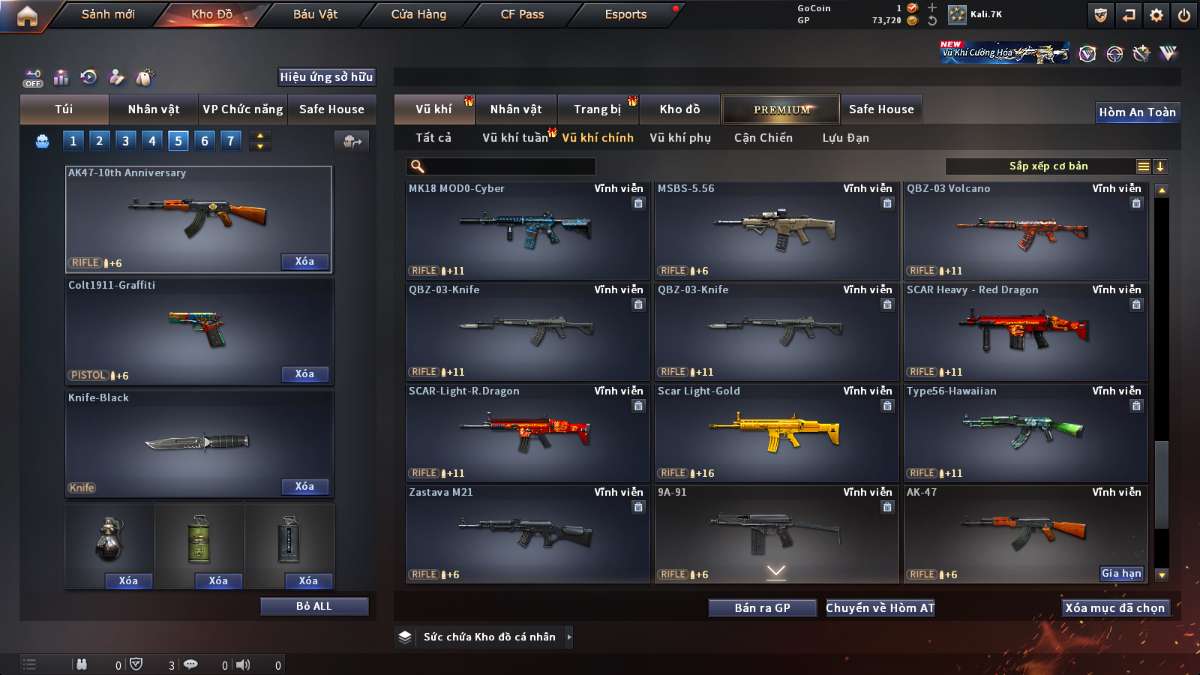 shop acc cf uy tin gia re